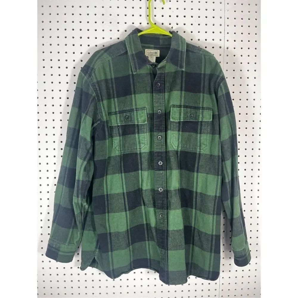 L.L Bean button down flannel shirt
